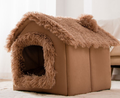 Casa Plegable para Perros y Gatos - Cama Térmica Desmontable Tipo Villa - Image 17