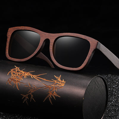 Gafas de Sol Polarizadas de Bambú Estilo Retro