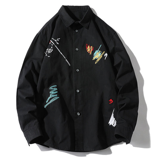 Camisa de Manga Larga con Solapa para Hombre - Image 4