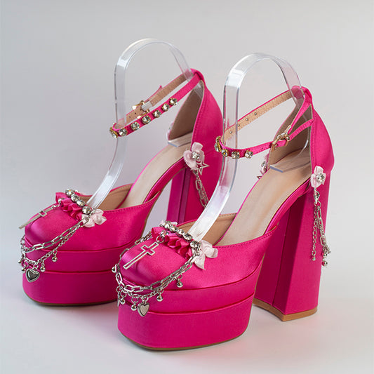 Tacones Altos Hentian con Suela Gruesa