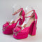 Tacones Altos Hentian con Suela Gruesa