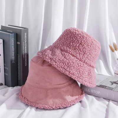 Gorro Reversible de Lana de Cordero para Otoño e Invierno - Image 10