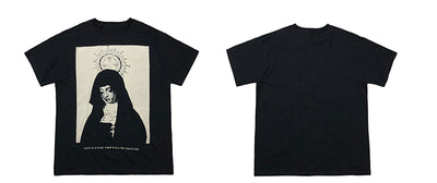 Camiseta Suelta Estampada Madrina para Hombre - Image 14