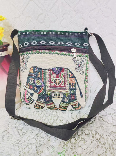 Bolso Bandolera Bordado Étnico con Elefante y Mariposa Estilo Chino - Image 75