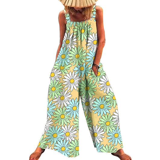 Jumpsuit Estampado de Pierna Ancha para Mujer - Image 5