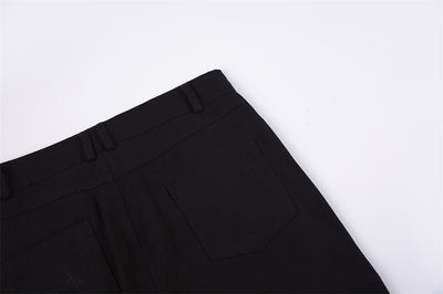 Pantalones Rectos Holgados Street Fashion con Parche de Hebilla Metálica - Image 7