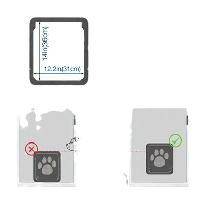 Puerta de Acceso Segura para Mascotas - Compuerta Corredera con Cierre para Perros y Gatos - Image 2