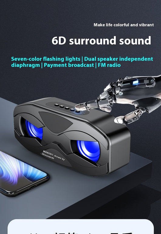 Parlante Bluetooth con Luces LED y Subwoofer Compacto - Image 12