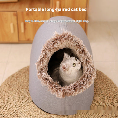 Cama Felina Aislante Premium con Diseño Cerrado