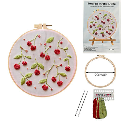 Kit de Bordado Europeo con Motivos de Frutas Tropicales - Image 7