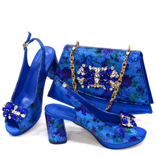 Juego de Bolsa y Zapatos para Dama Estilo Europeo y Americano - Image 3