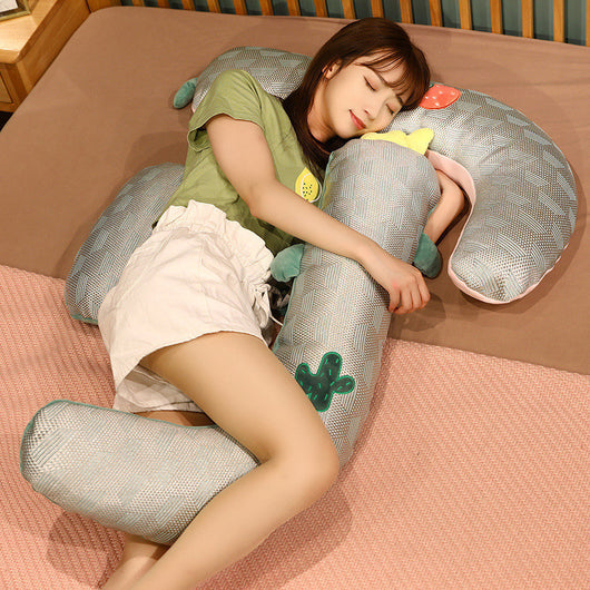 Almohada de Ratán Ice Silk para Embarazadas - Image 10