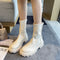 Botas Tipo Tubo con Suela Gruesa y Diseño Exclusivo