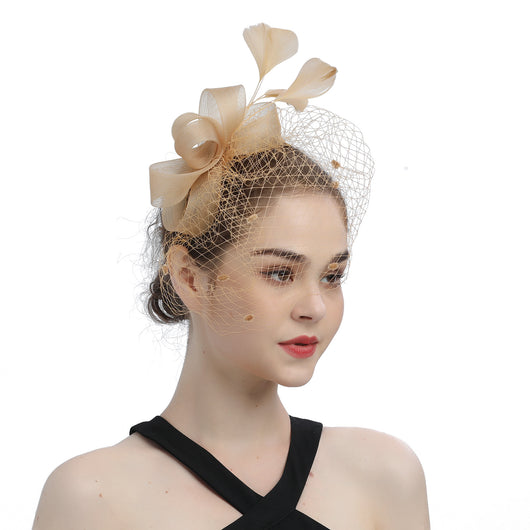 Tocado de Novia con Velo, Lazo y Sombrero de Copa - Image 26
