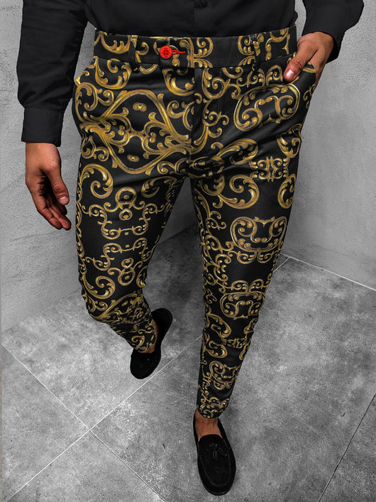 Pantalones Casuales con Estampado de Rayas para Hombre