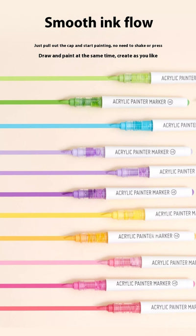 Marcador Acrílico de Punta Suave con Tinta Directa - Image 33