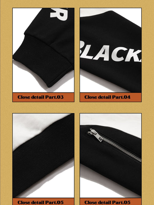 Traje de Motociclismo Retro Street Racing con Letras Minimalistas - Image 9