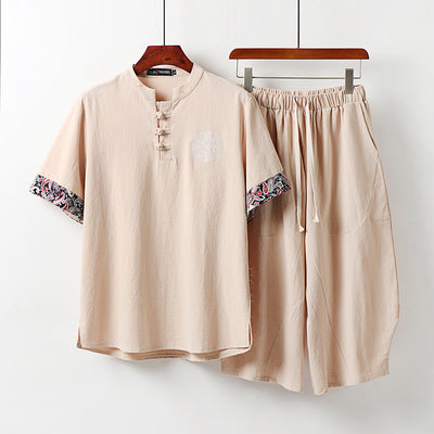 Traje de Lino Manga Corta para Hombre - Colección Verano Ultraligero - Image 5