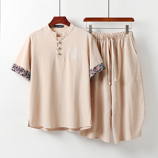 Traje de Lino Manga Corta para Hombre - Colección Verano Ultraligero - Image 5