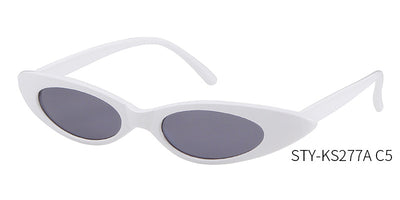 Clear frame cat eye sunglasses with bright yellow lenses, suitable for fashion wear and sun protection. - Image 18