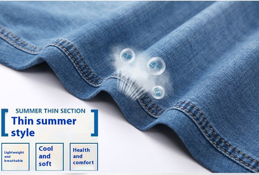 Shorts de Mezclilla Holgados con Máximo Estiramiento para Hombre - Image 13