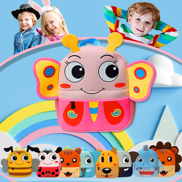 Mochila Escolar Infantil con Diseño de Animales - Perfecta para Buceo y Aventuras
