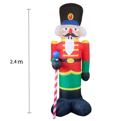 Decoración Navideña Inflable Santa Claus con Luz LED - Soldado Navideño para Jardín - Image 21