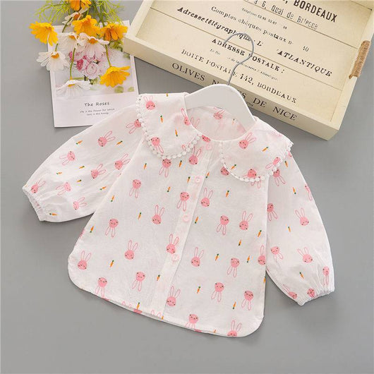 Conjunto de Primavera para Niña - Blusa y Chaleco Dos Piezas - Image 4