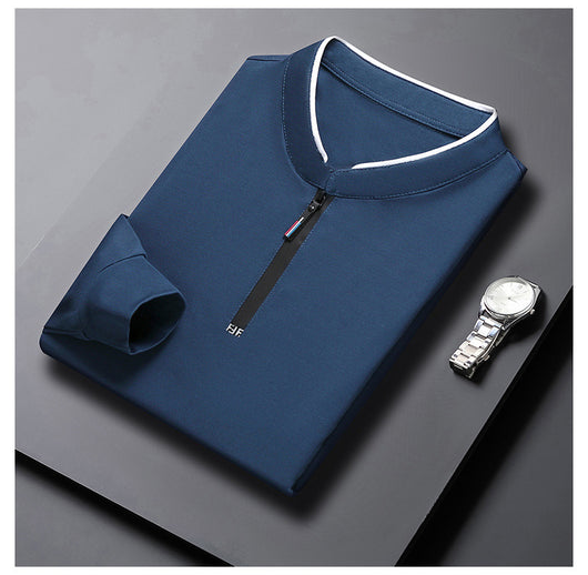 Camiseta Manga Larga Cuello Alto para Hombre Estilo Casual - Image 3