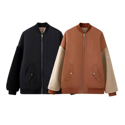 Chaqueta Acolchada Suelta Estilo Béisbol para Invierno - Image 6
