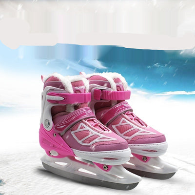 Patines de Hielo Infantiles Acolchados con Ajuste Regulable