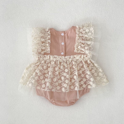 Mameluco de Malla para Bebé Niña - Diseño Luna Llena - Image 11