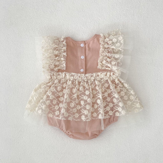 Mameluco de Malla para Bebé Niña - Diseño Luna Llena - Image 11
