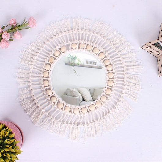 Espejo de Tocador Acrílico Tejido a Mano - Espejo Anidable para Dormitorio y Baño - Image 9