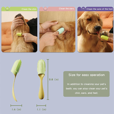 Cepillo de Dientes para Mascotas - Dedo Silicona Limpieza Oral Perros y Gatos - Image 19