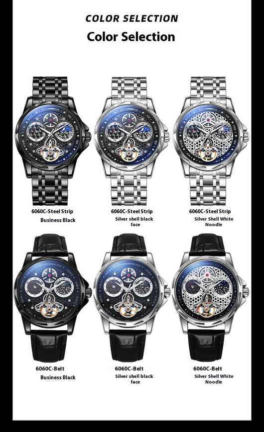 Reloj Automático de Acero Inoxidable con Esfera Luminosa Impermeable - Image 18