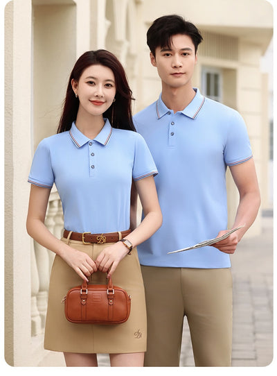 Polo de Trabajo Solona con Efecto Frío y Combinación de Colores - Image 37