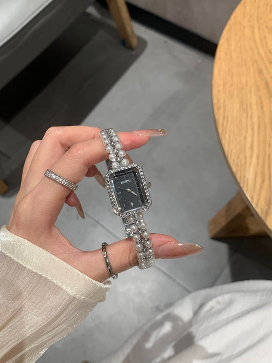 Reloj Pulsera de Perlas para Mujer - Elegancia Atemporal - Image 11
