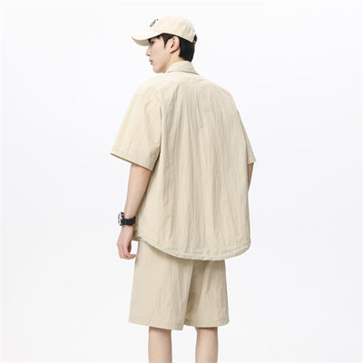Conjunto de Dos Piezas: Shorts y Camisa Suelta de Cáñamo Transpirable - Image 2