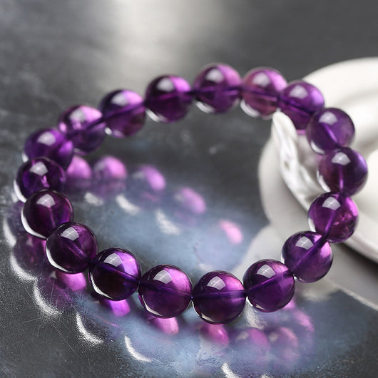 Pulsera de Ametista Natural con Eslabón Único - Image 3