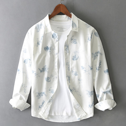 Camisa Estampada Manga Larga Casual para Hombre - Versatilidad Total - Image 14