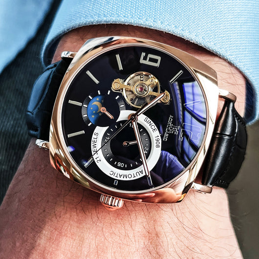 Reloj Automático Cuadrado para Hombre - Diseño Casual Resistente - Image 5