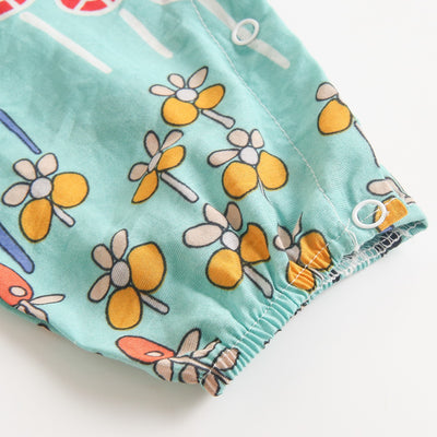 Pelele Floral de Algodón sin Mangas para Bebé Recién Nacido - Image 20