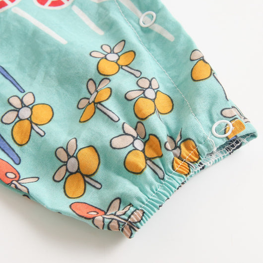 Pelele Floral de Algodón sin Mangas para Bebé Recién Nacido - Image 20