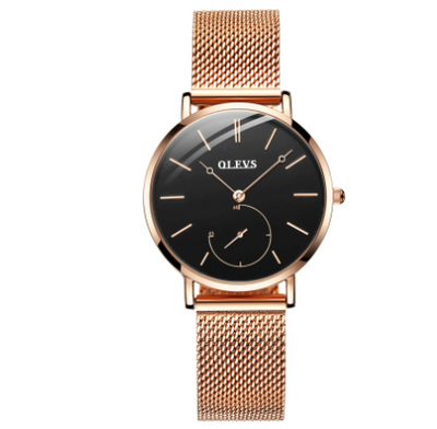 Reloj de Cuarzo Impermeable con Esfera Pequeña para Mujer - Image 6