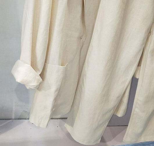 Pantalón Cropped Ancho de Lino para Mujer - Traje Casual Elegante - Image 4