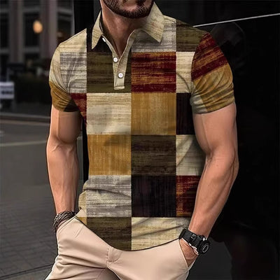 Polo Casual de Hombre con Rayas Estampadas - Image 3
