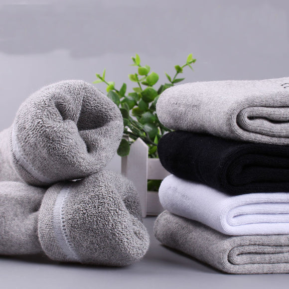Calcetines Térmicos Gruesos para Hombre - Algodón con Forro de Terciopelo