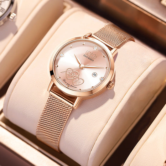 Reloj Cuarzo Japonés para Mujer con Calendario Perpetuo - Elegancia Eterna - Image 8