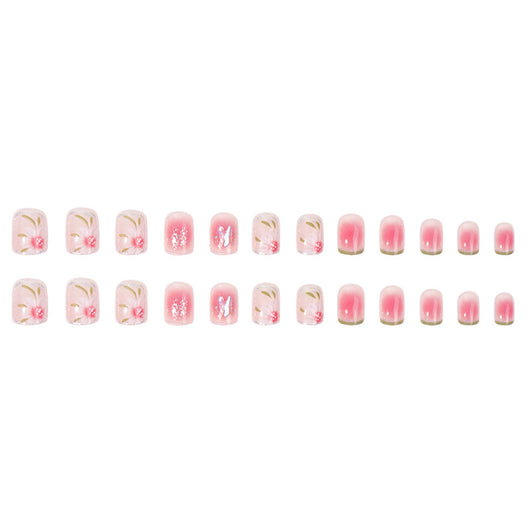 Parches de Uñas Camellia Smudge - Diseño Elegante - Image 4